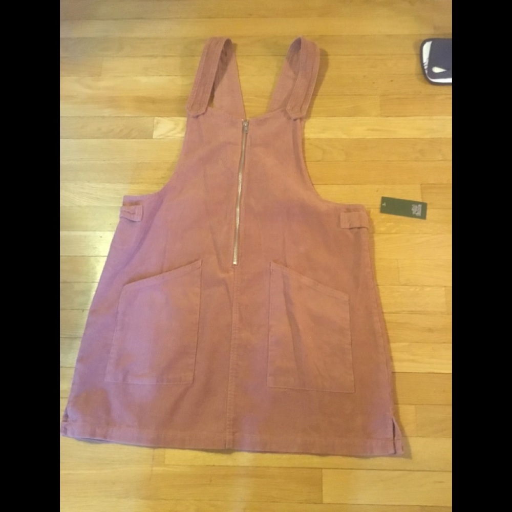 Cutest, comfortable, salmon pink overall skirt